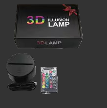 Pistol 3D illusion lamp