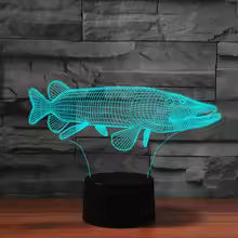 Fish 3D illusion lamp
