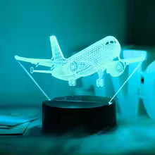 Plane 3D illusion lamp