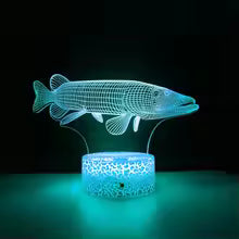 Fish 3D illusion lamp