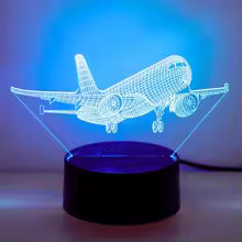 Plane 3D illusion lamp